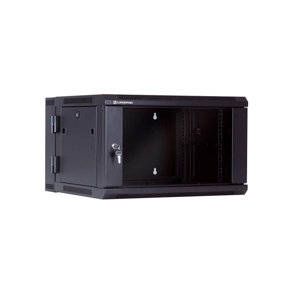 GABINETE 6U 550 MM PROFUNDIDAD, ABATIBLE, LINKBASIC 