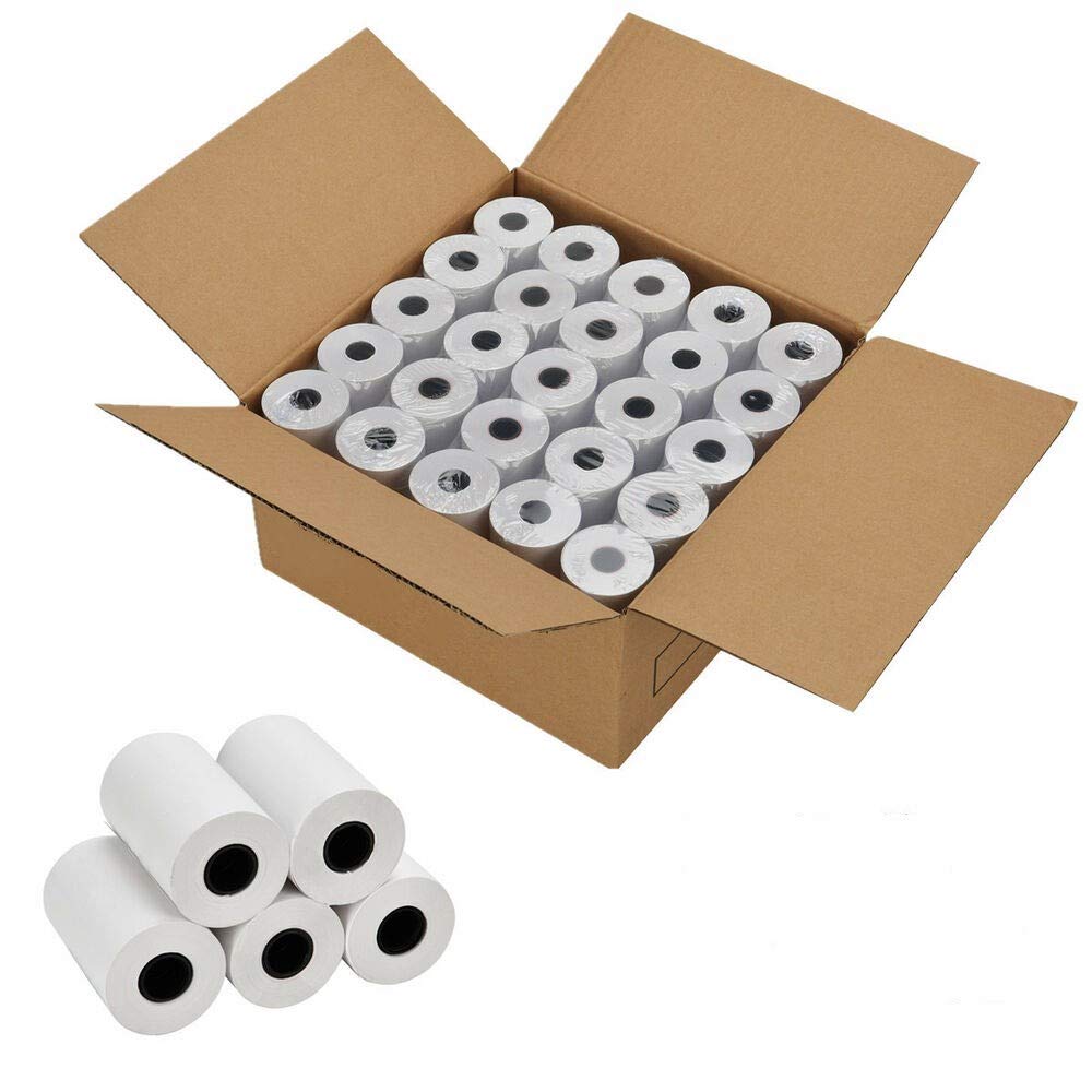 PAPEL TERMICO IMP. PORTATIL 80MM*30MTS, CAJA 50 ROLLOS